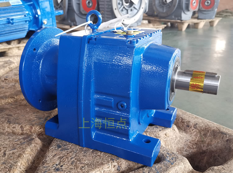 R67減速機 輸入配圓法蘭端蓋 底腳安裝 實物照片 -上海恒點