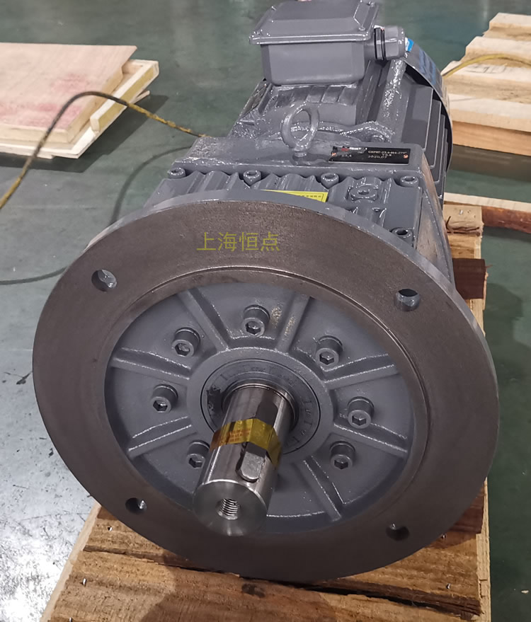 RF87減速機，立式安裝，輸入配電機，實物照片如下