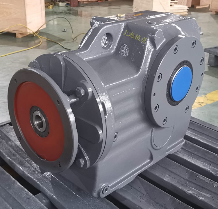 KAZ107減速機 輸入配電機法蘭端蓋 輸出通孔+小法蘭 -上海恒點